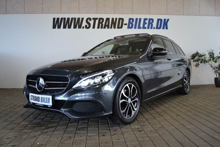 Grå Mercedes C220 d fra 2016