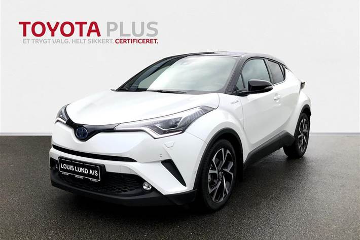 Hvid Toyota C-HR fra 2019