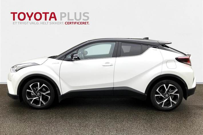 Hvid Toyota C-HR fra 2019