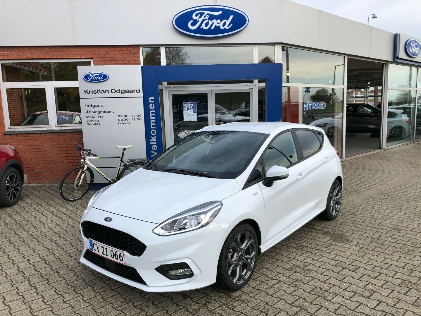 Hvid Ford Fiesta fra 2020