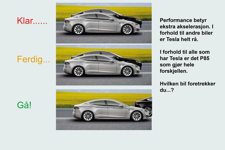 Sort Tesla Model S fra 2014