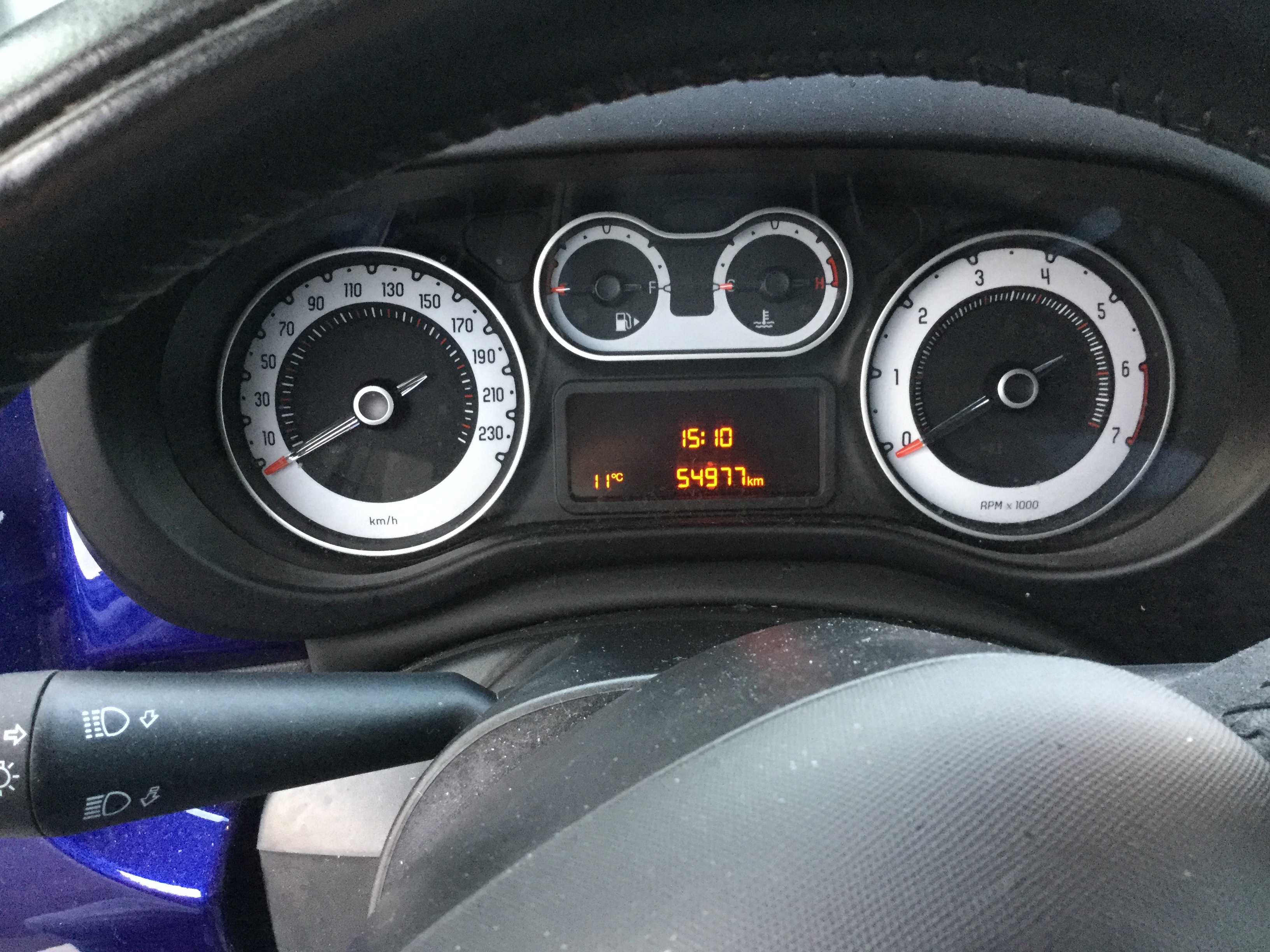 Blå Fiat 500L Living fra 2017