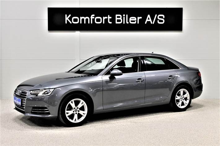 Grå Audi A4 fra 2017
