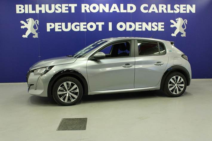 Grå Peugeot e-208 fra 2020