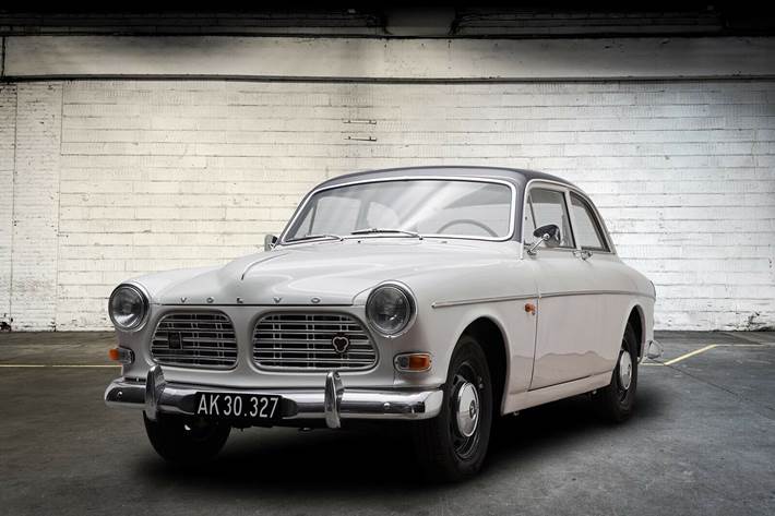 Hvid Volvo 121 fra 1968