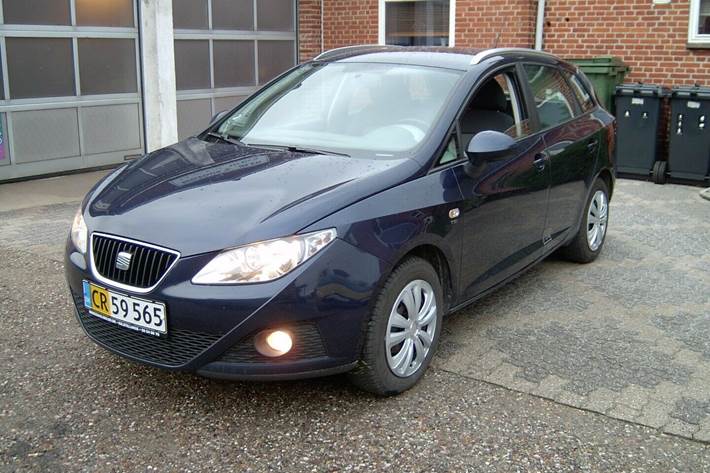 Blå Seat Ibiza fra 2012