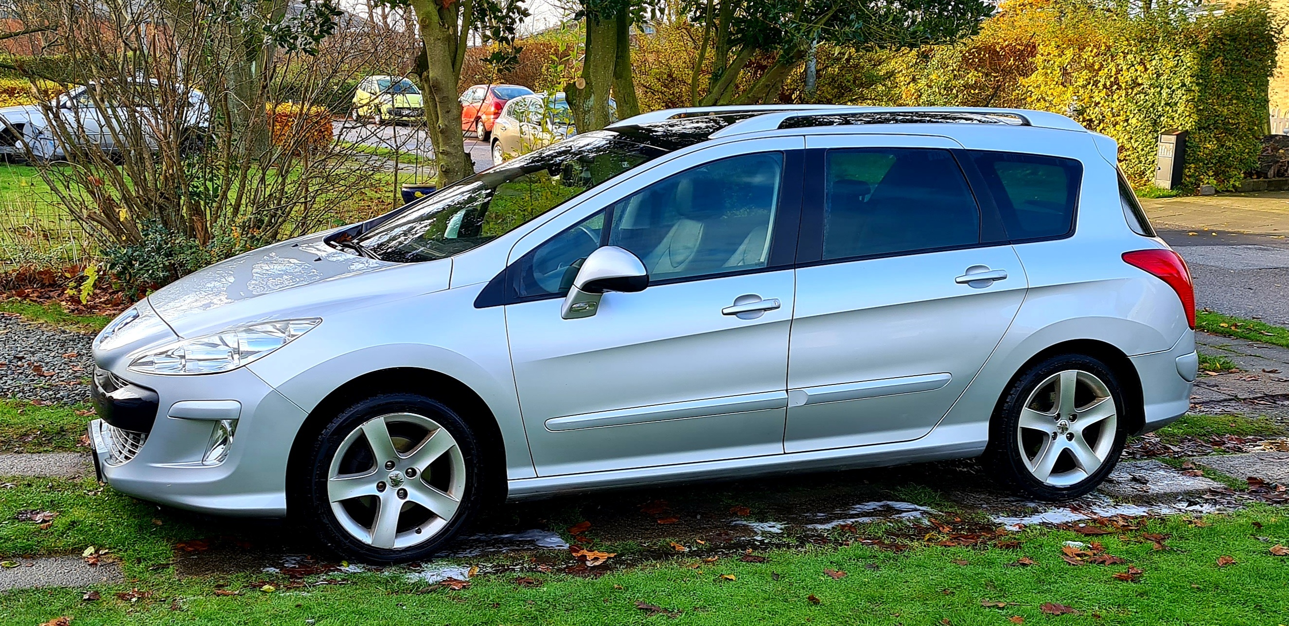 Sølv Peugeot 308 fra 2009