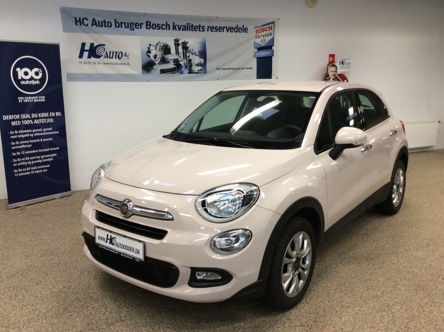 Beige Fiat 500X fra 2015