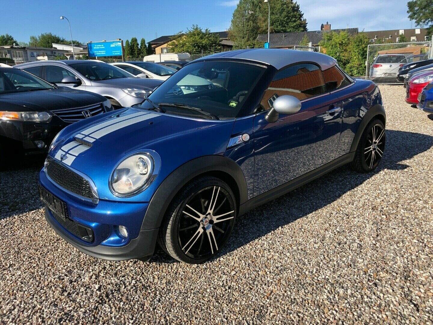 Blå Mini Coupé Cooper SD fra 2012