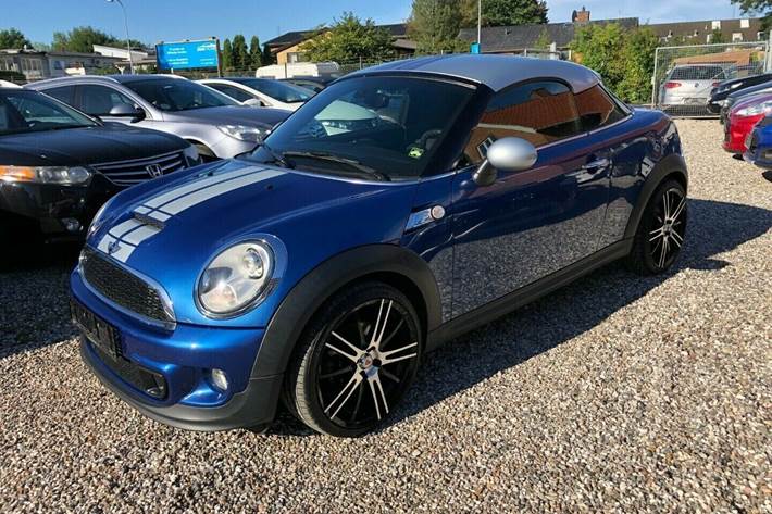 Blå Mini Coupé Cooper SD fra 2012