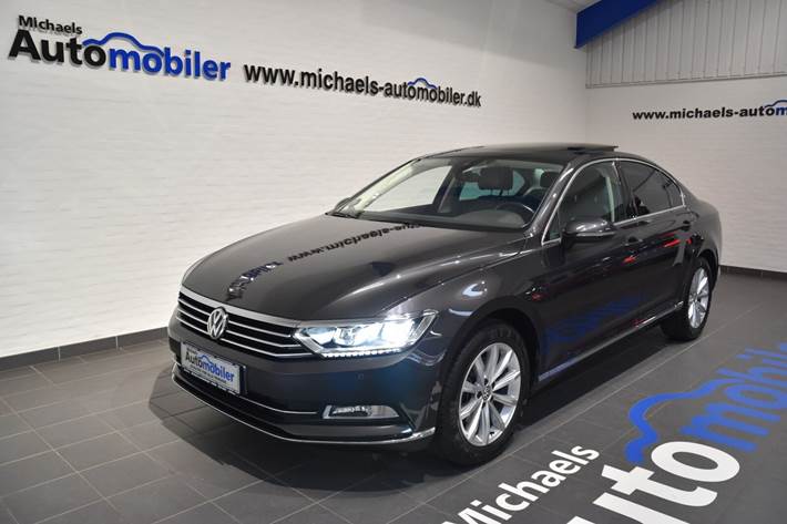 Grå VW Passat fra 2019