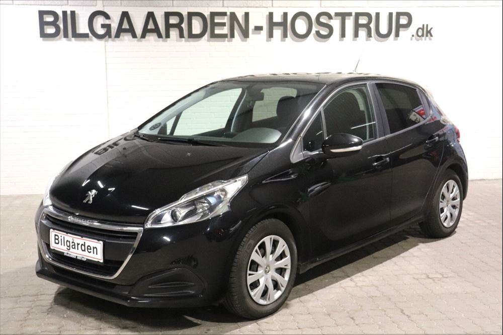 Sort Peugeot 208 fra 2017