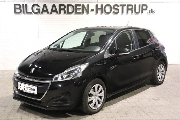Sort Peugeot 208 fra 2017