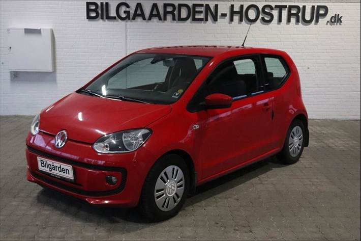 Rød VW UP! fra 2013