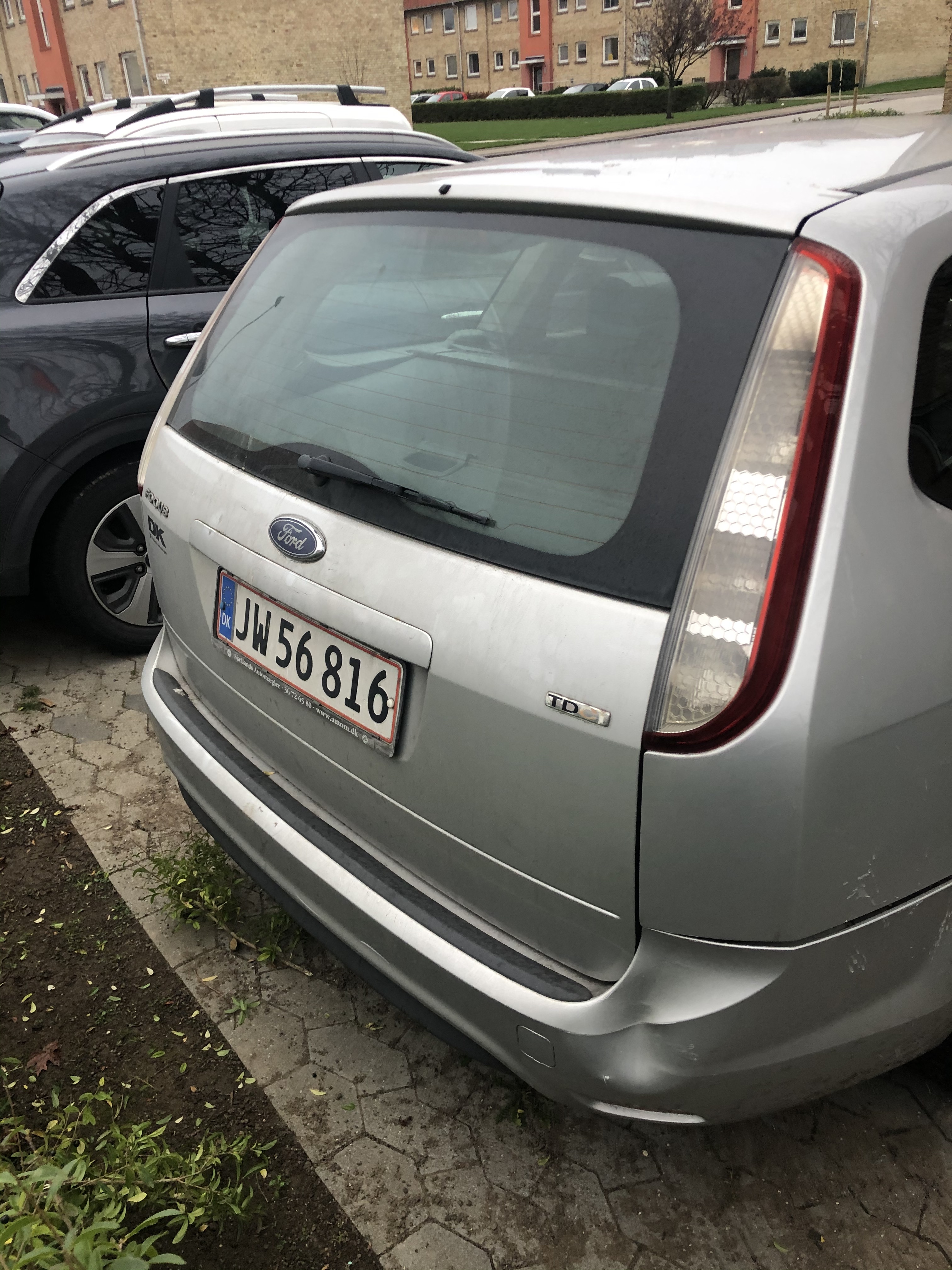 Sølv Ford Focus fra 2008