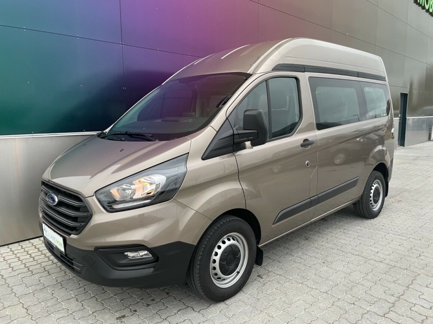 Grå Ford Transit Custom Kombi 320S fra 2020
