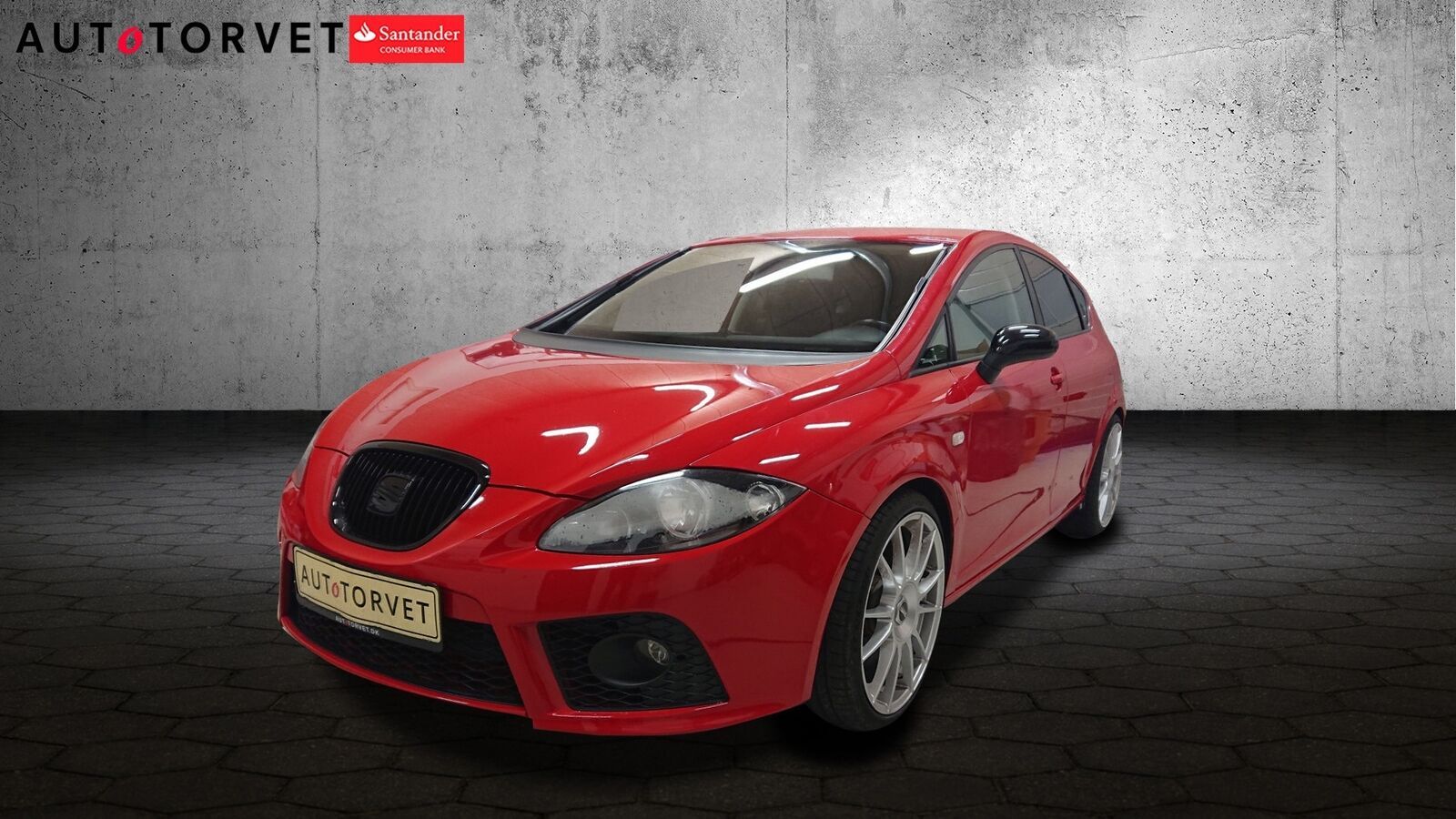 Rød Seat Leon fra 2009