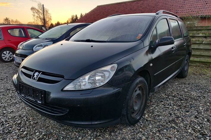 Sort Peugeot 307 fra 2004