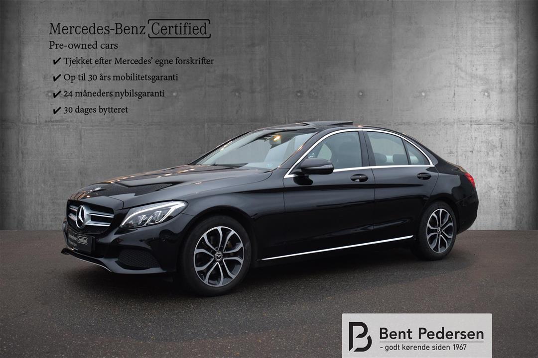 Sort Mercedes C220 d fra 2015