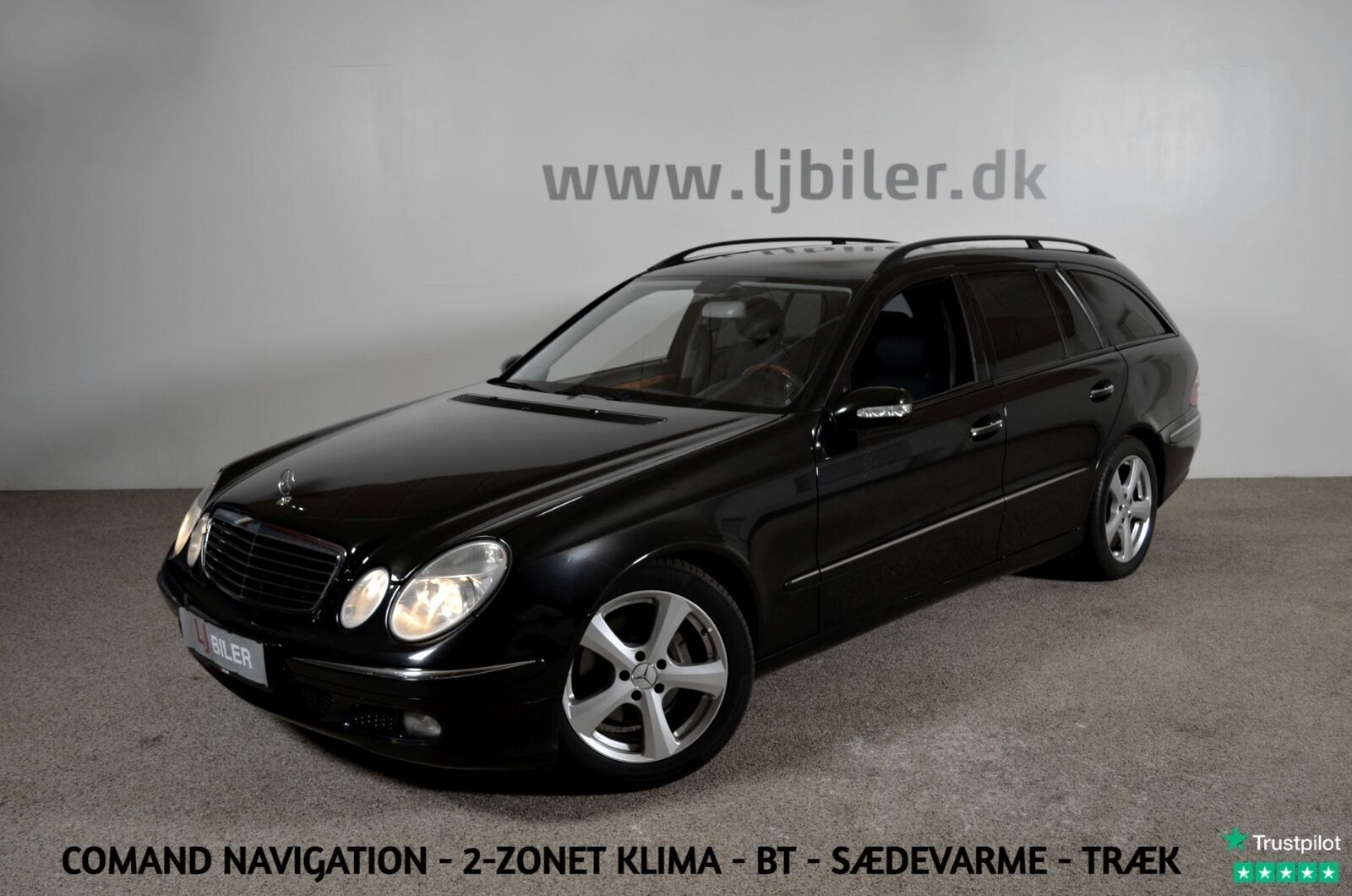 Grå Mercedes E280 fra 2005