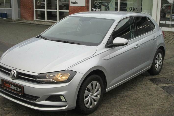 Grå VW Polo fra 2018
