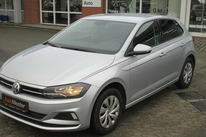 Grå VW Polo fra 2018