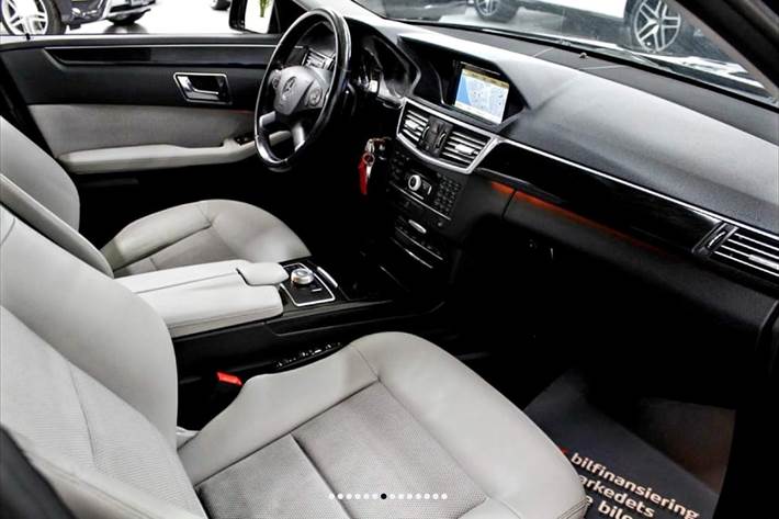 Sort Mercedes E350 fra 2010