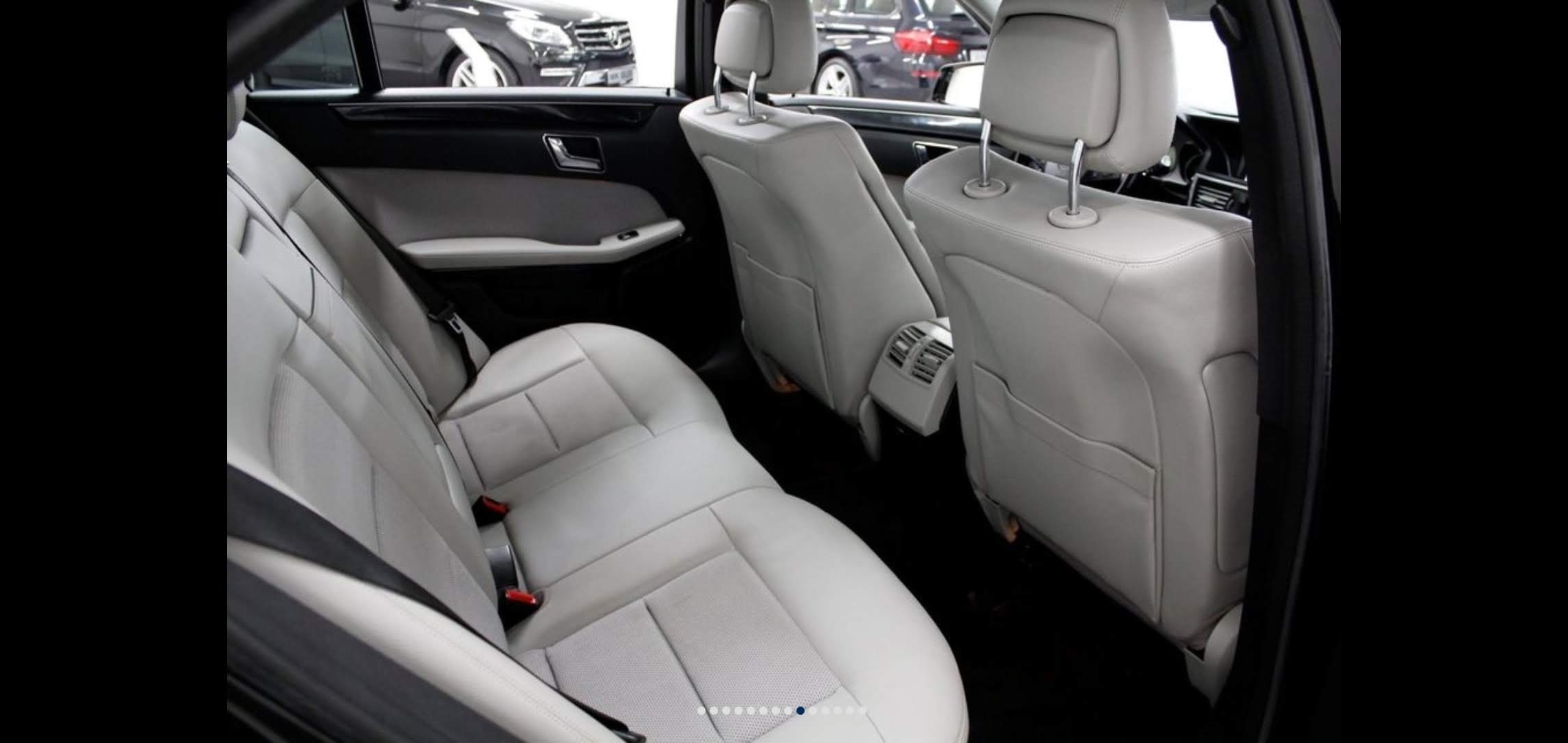 Sort Mercedes E350 fra 2010