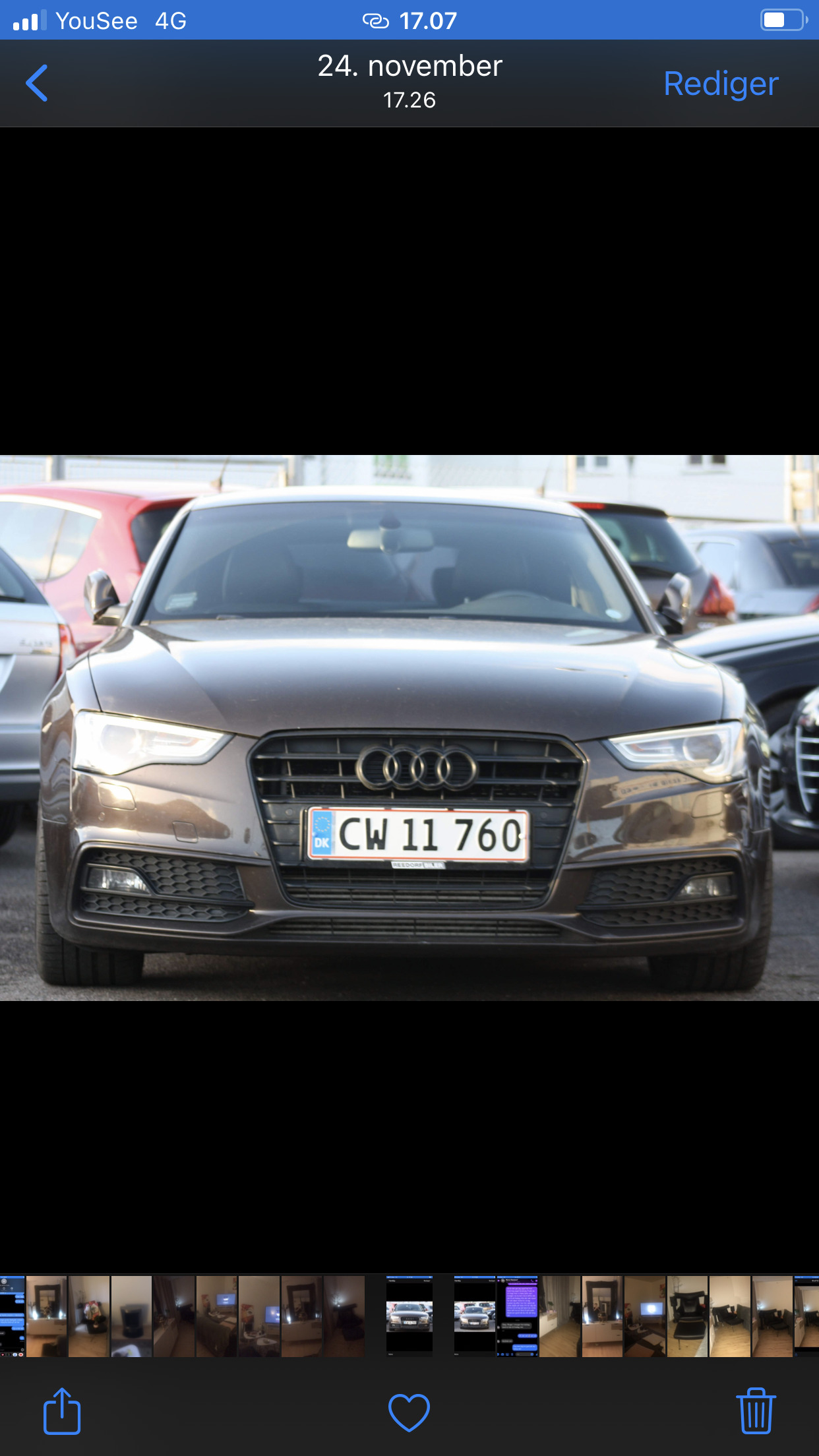 Brun Audi A5 Sportback fra 2012