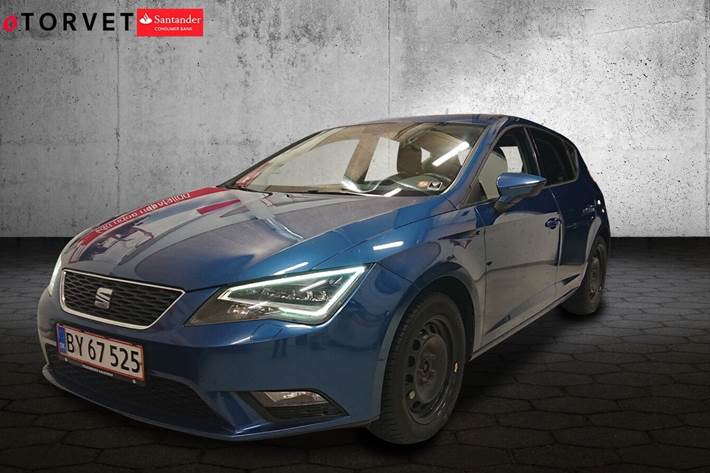 Blå Seat Leon fra 2013
