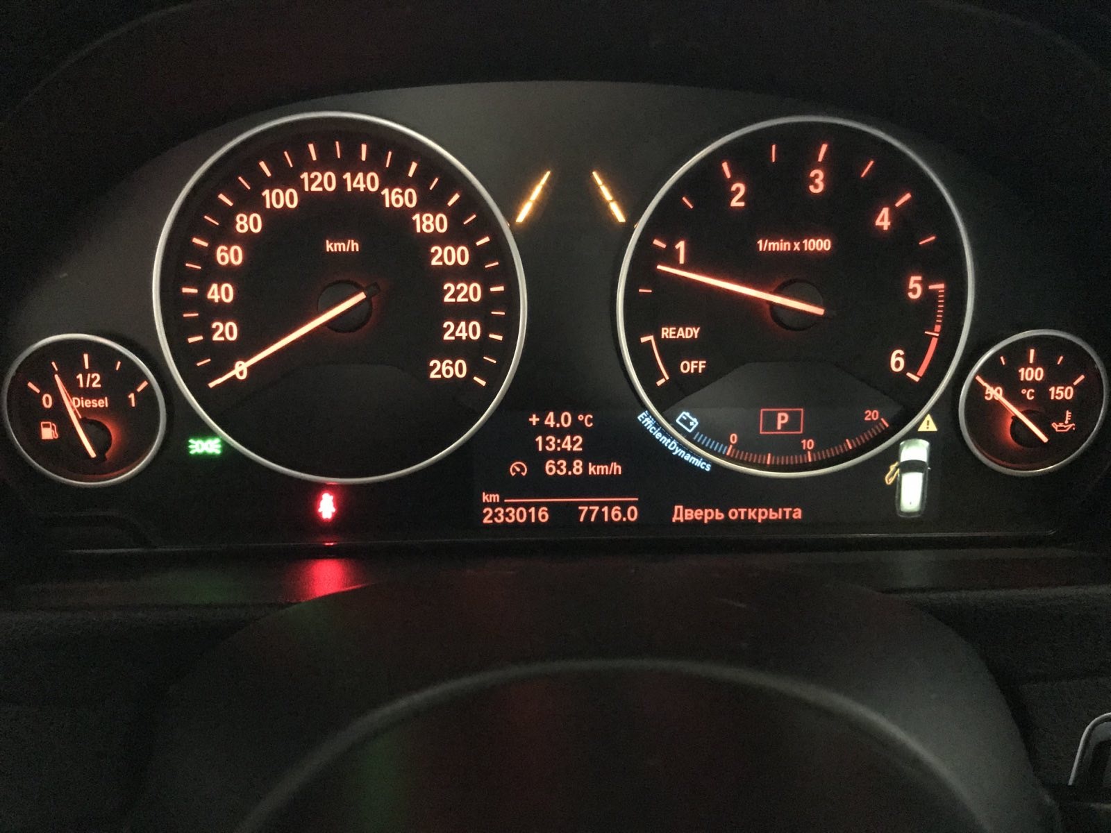 Hvid BMW 320d fra 2013