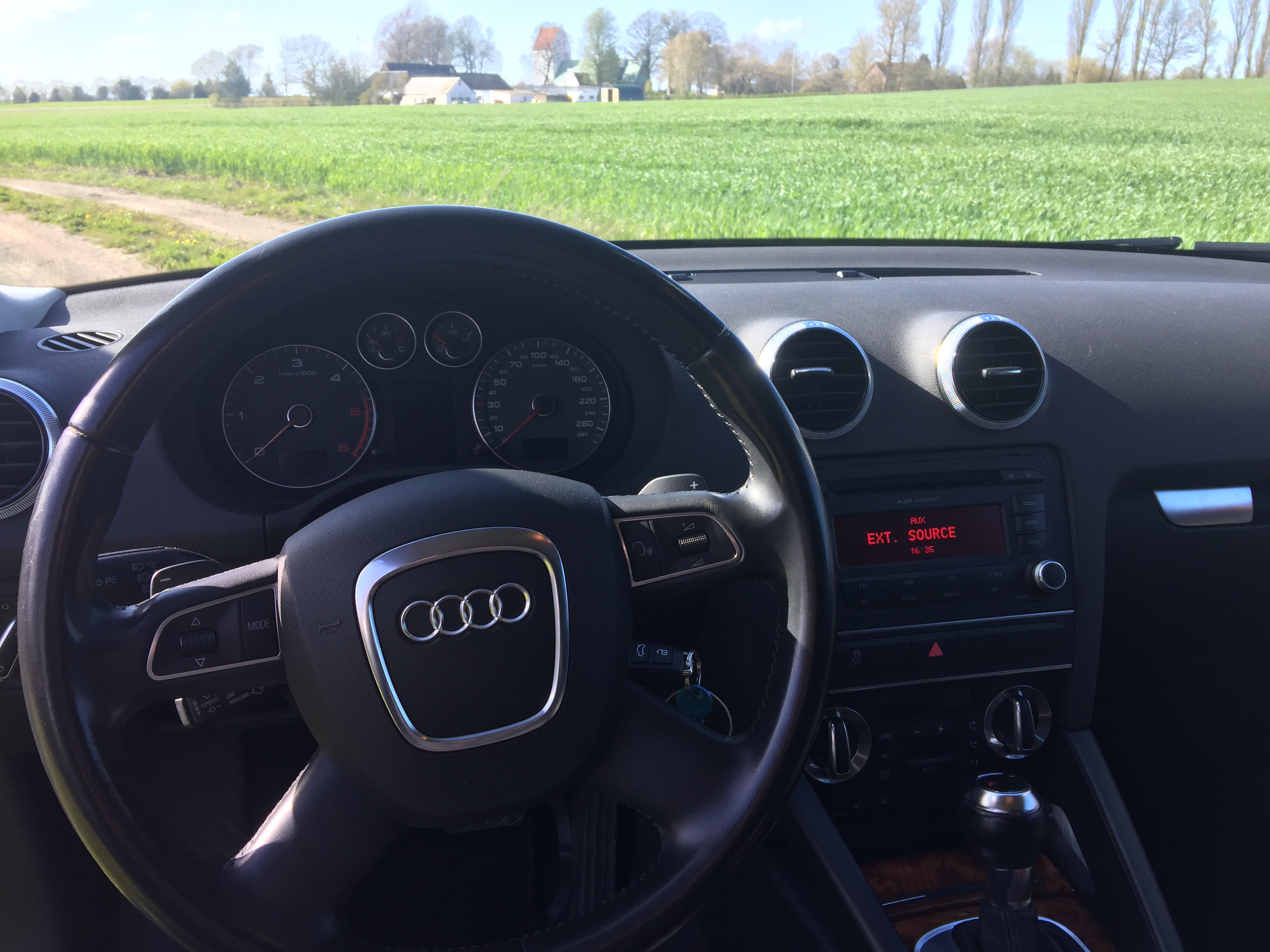 Sort Audi A3 fra 2010