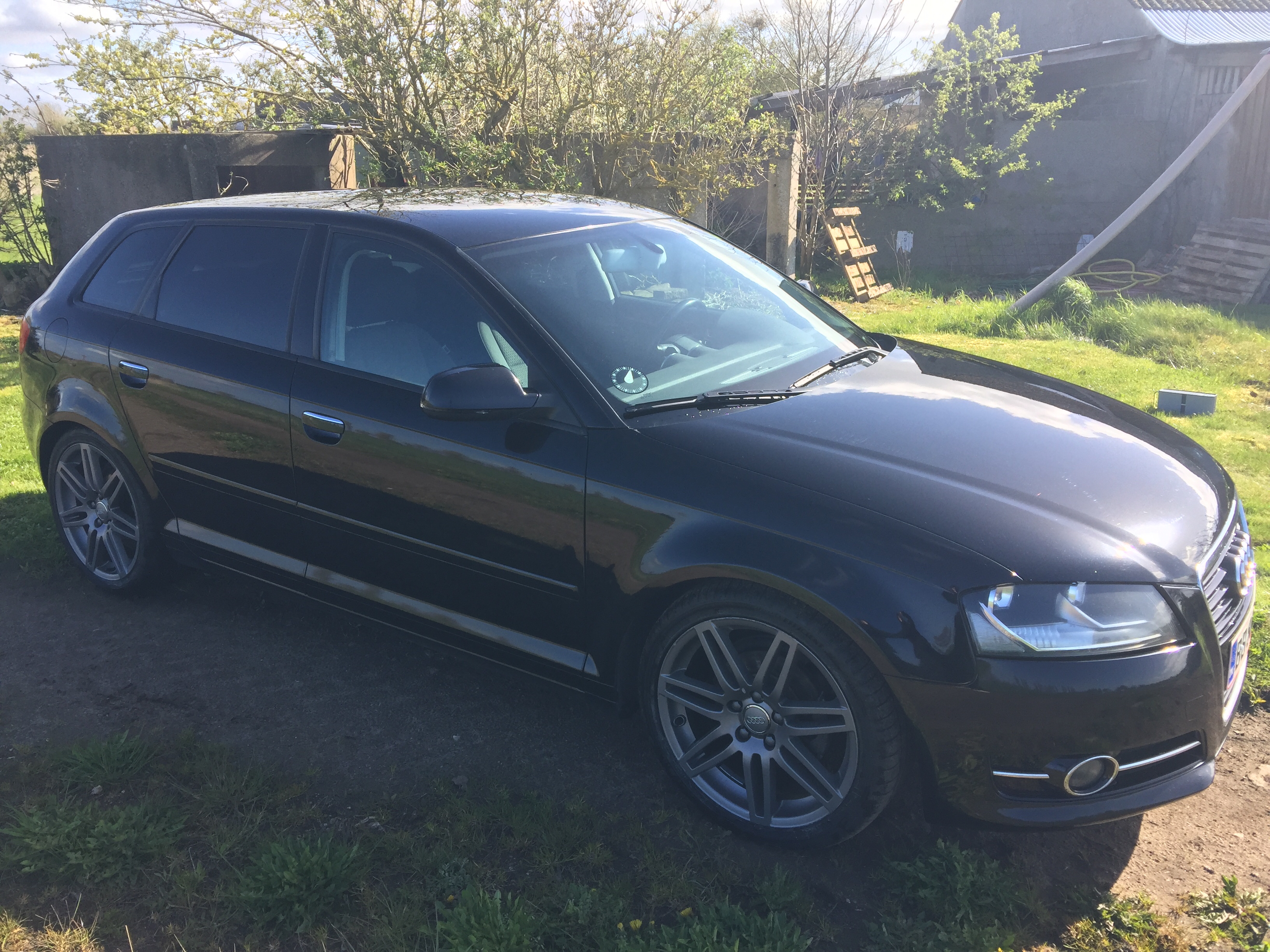 Sort Audi A3 fra 2010