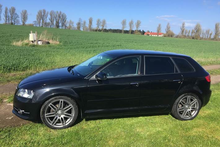 Sort Audi A3 fra 2010