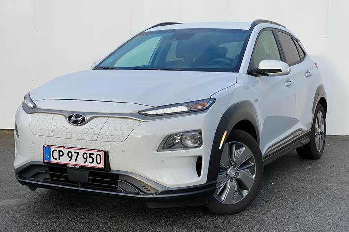 Hvid Hyundai Kona fra 2020