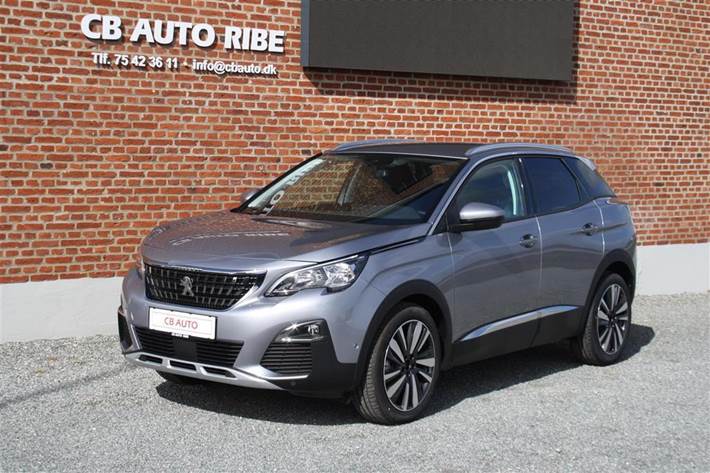 Grå Peugeot 3008 fra 2019