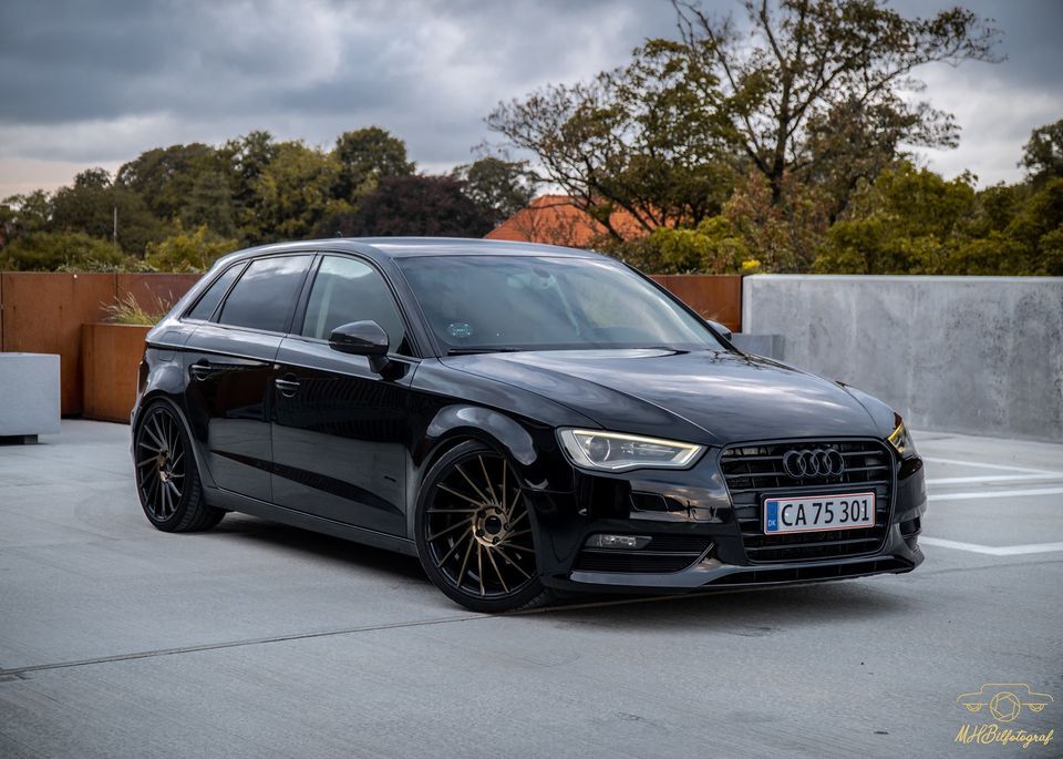 Sort Audi A3 Sportback fra 2014