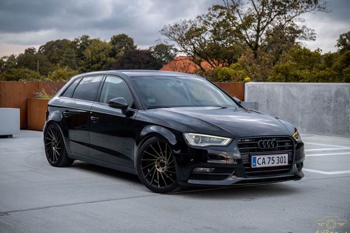 Sort Audi A3 Sportback fra 2014