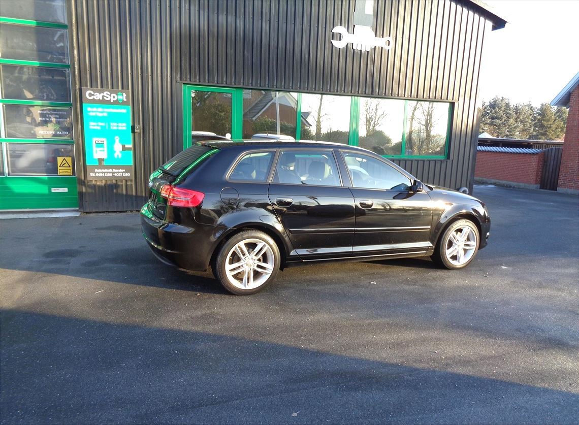 Sort Audi A3 fra 2012
