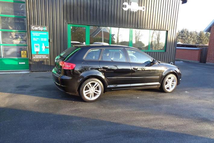 Sort Audi A3 fra 2012