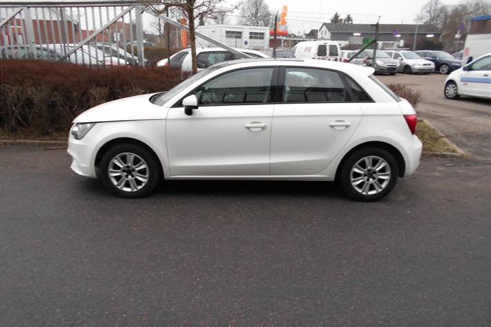 Hvid Audi A1 Sportback fra 2014