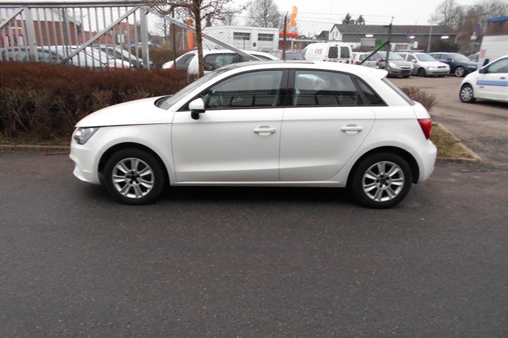 Hvid Audi A1 Sportback fra 2014