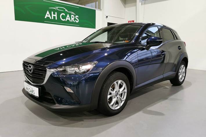 Blå Mazda CX-3 fra 2019