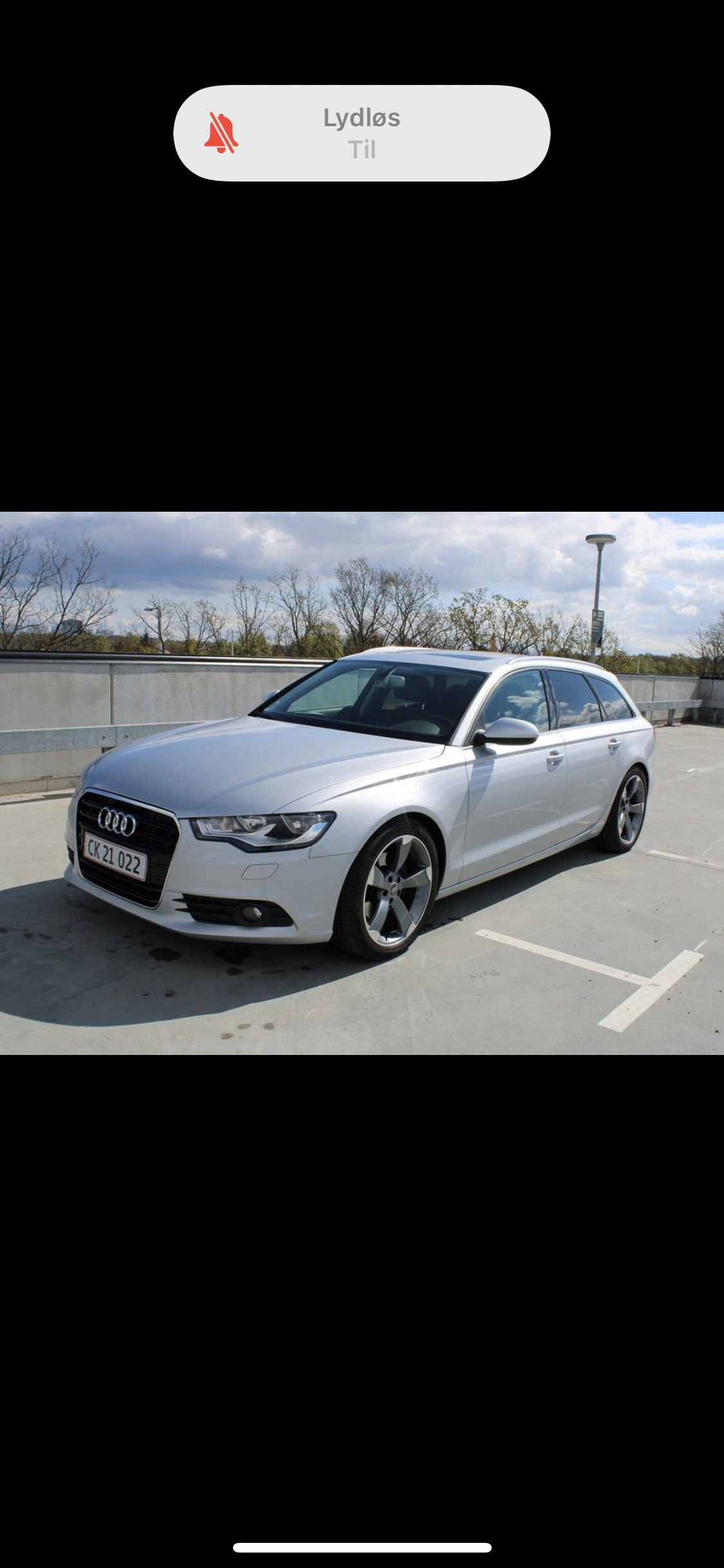 Sølv Audi A6 fra 2011