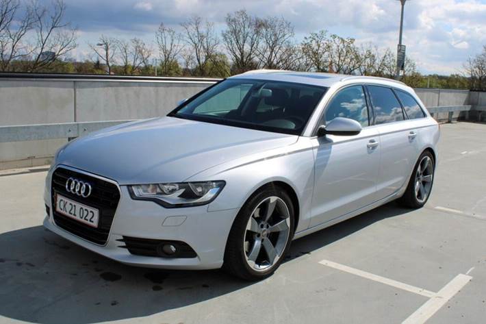 Sølv Audi A6 fra 2011