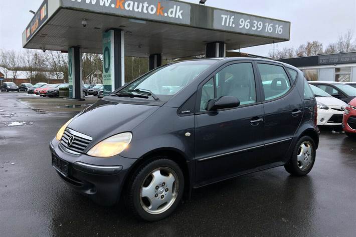 Grå Mercedes A160 fra 2002