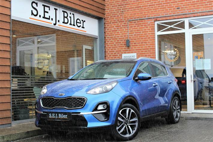 Blå Kia Sportage fra 2019