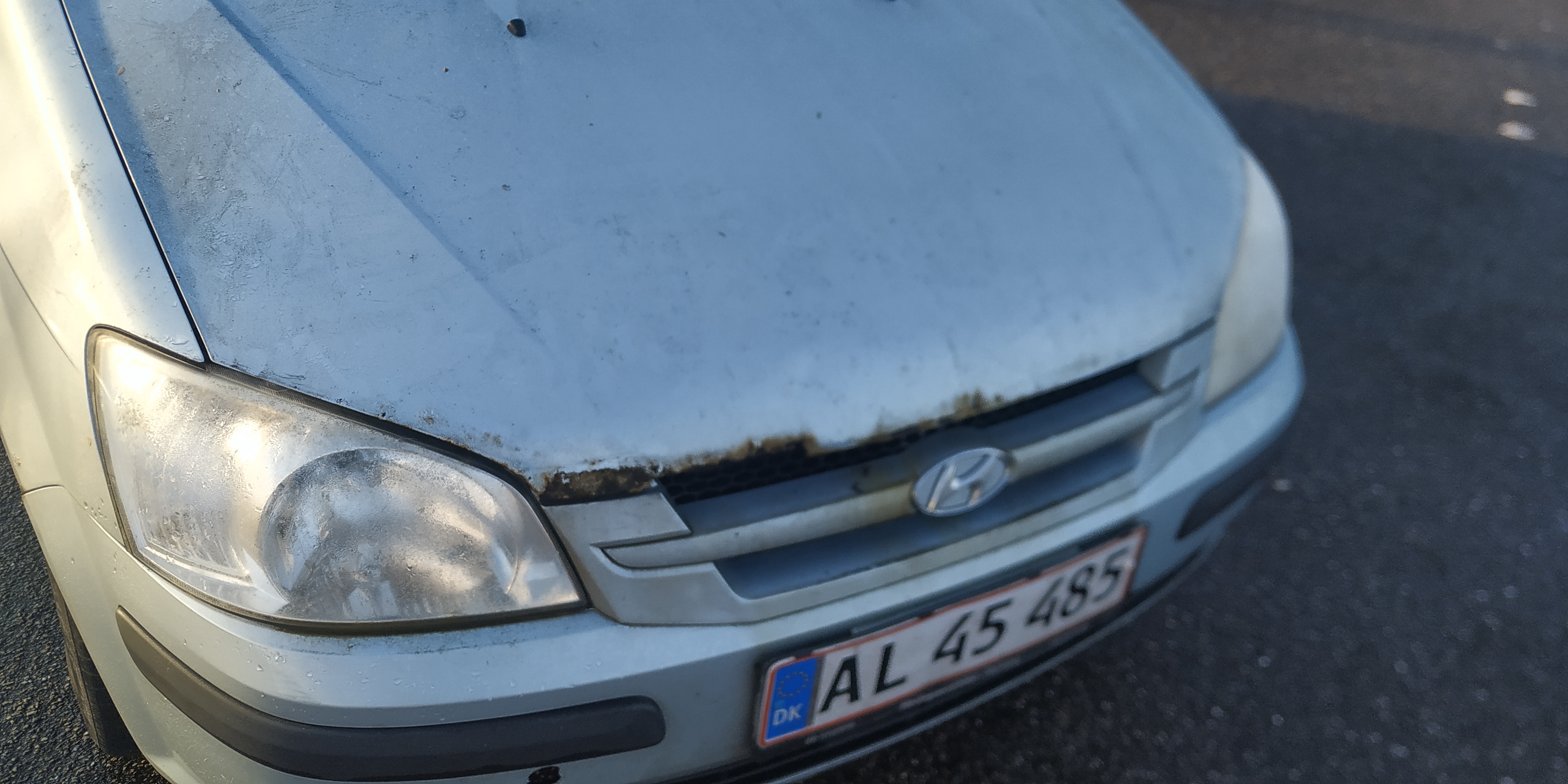 Blå Hyundai Getz fra 2003