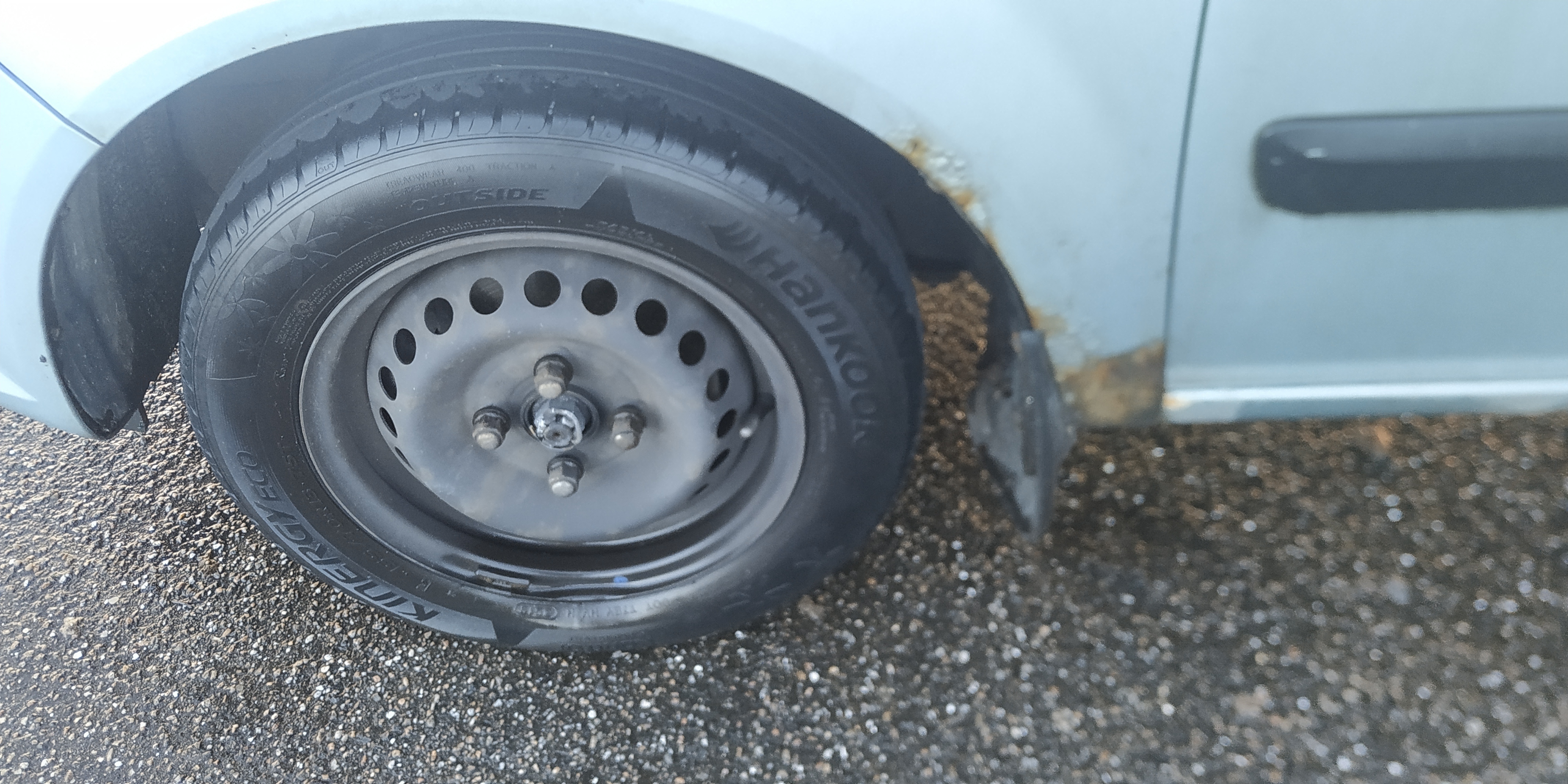 Blå Hyundai Getz fra 2003