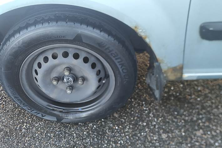 Blå Hyundai Getz fra 2003